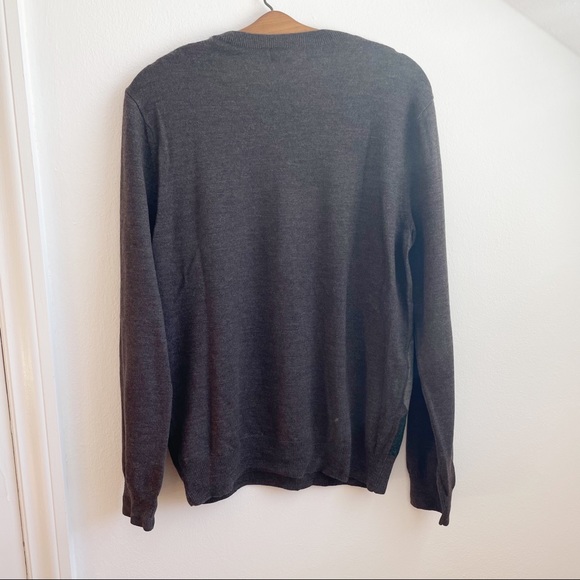 BR Factory Argyle 100% Merino Wool Lightweight V-Neck Sweater Men’s Size M - Picture 6 of 6